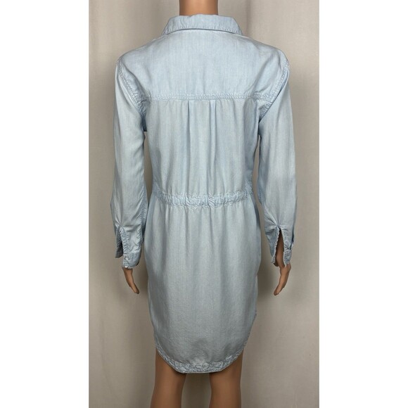 Athleta Women’s Size Small Stellar Shirt Dress, Light Indigo #594664 - Picture 4 of 10